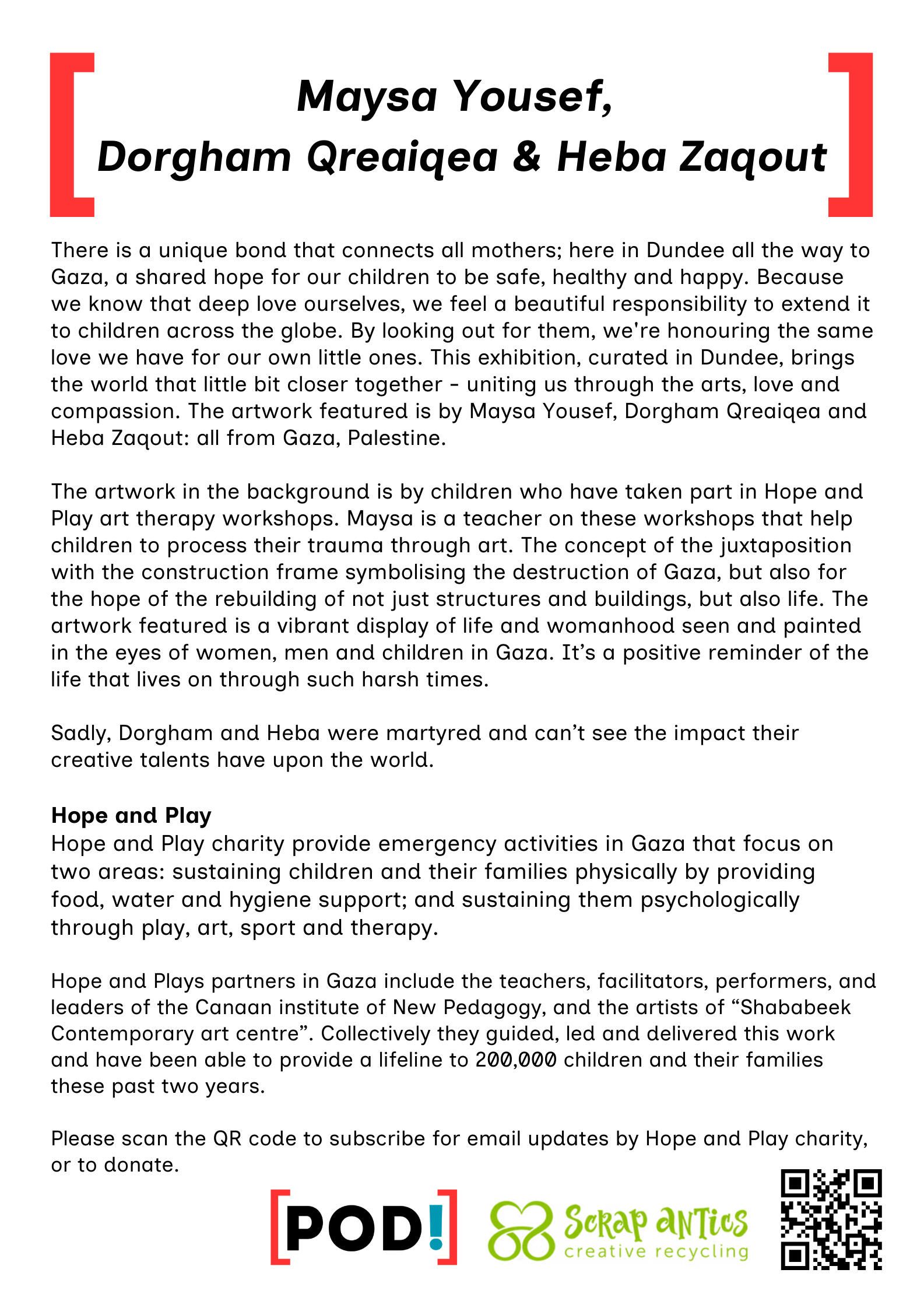 Exhibition statement Exhibition statement